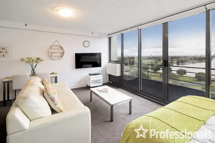 Third view of Homely studio listing, 1001/81 Queens Road, Melbourne VIC 3000