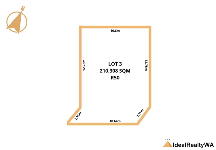 Main view of Homely land listing, LOT 3, 50 Simpson, Ardross WA 6153