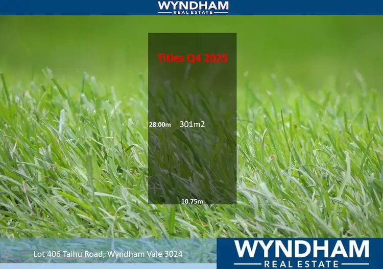Lot 406 Taihu Road, Wyndham Vale VIC 3024