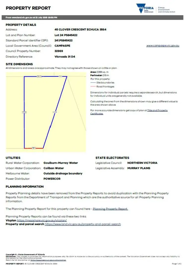 Fifth view of Homely land listing, 45 Clover Crescent, Echuca VIC 3564