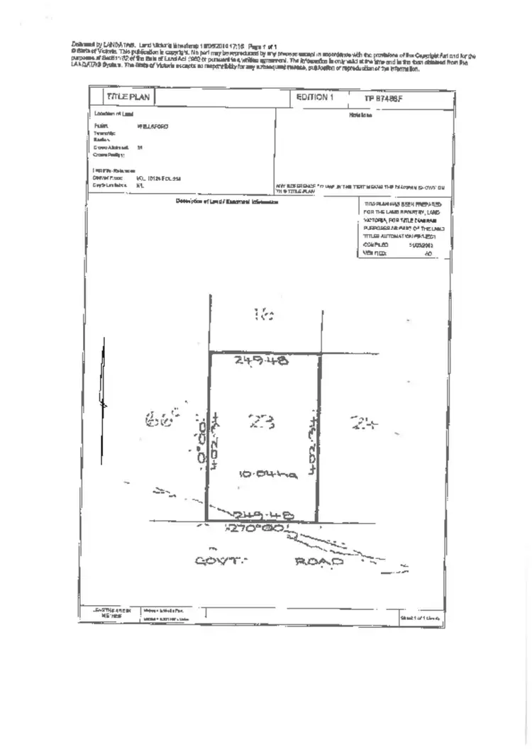 Third view of Homely land listing, Lot 23 Lewis Lane, Wellsford VIC 3551