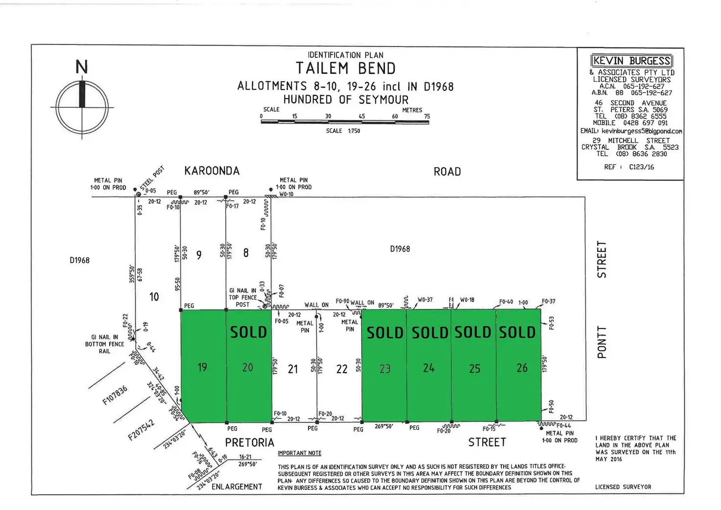 Main view of Homely land listing, LOT Lots, 19, 20, 23, 24 Pretoria Street, Tailem Bend SA 5260