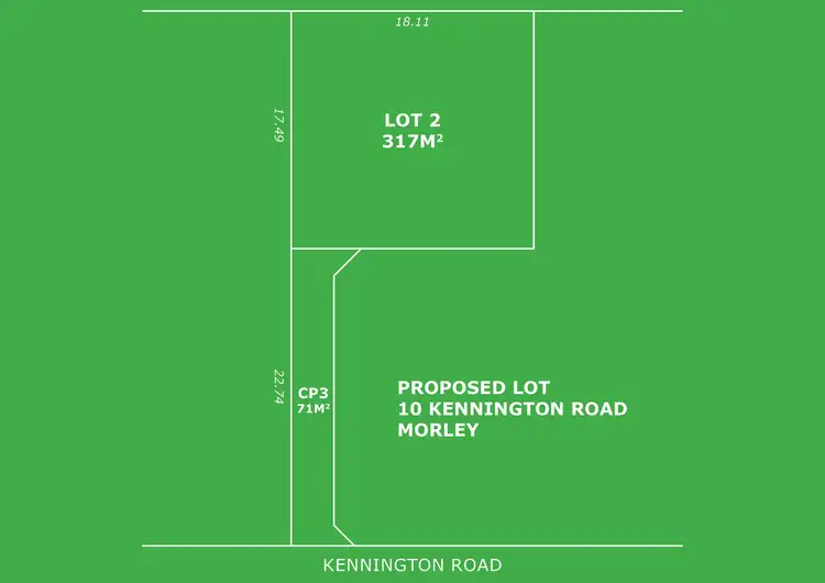 Main view of Homely land listing, LOT Lot 2, 10 Kennington Road, Morley WA 6062