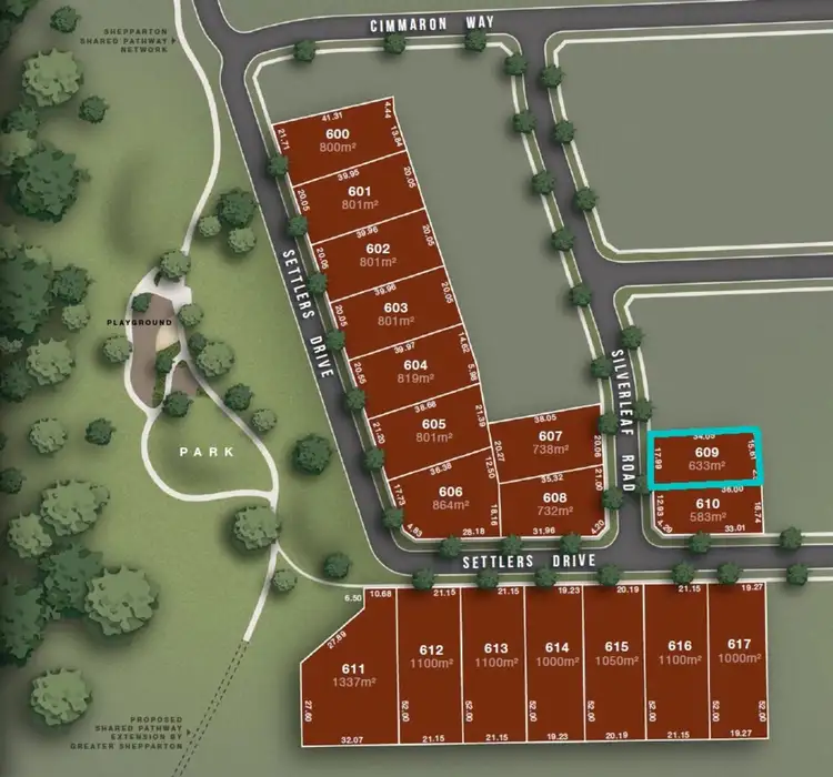 Second view of Homely land listing, LOT Lot 609, 9 Silverleaf Road, Kialla VIC 3631