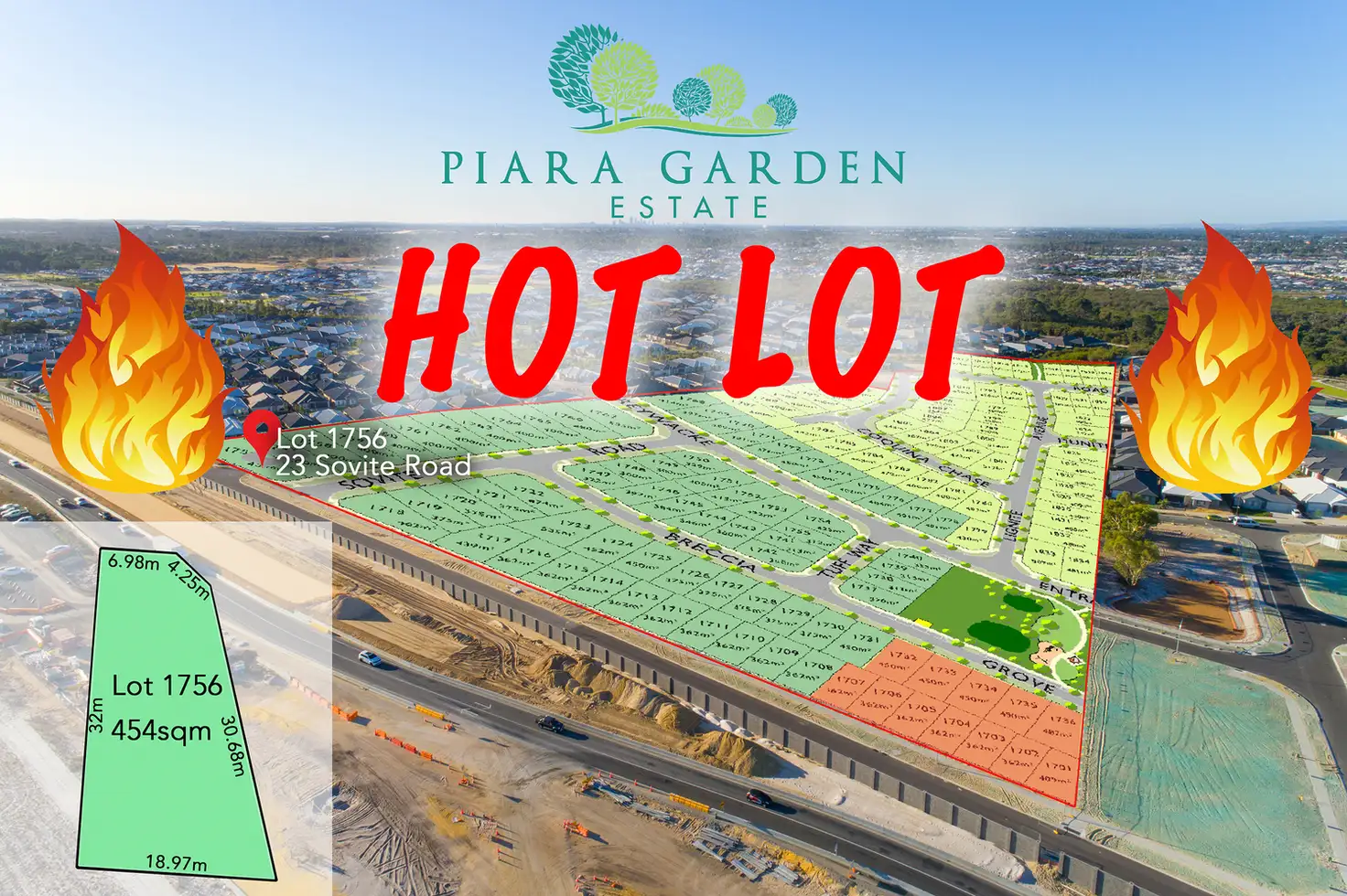 Main view of Homely land listing, LOT 1756, 23 Sovite Road, Piara Waters WA 6112