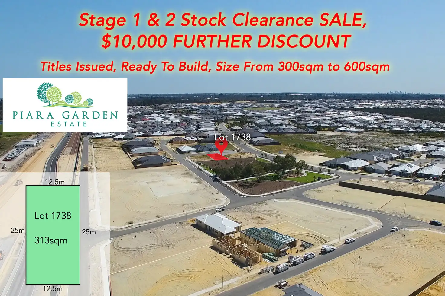 Main view of Homely land listing, LOT 1738, 6 Tuff Way, Piara Waters WA 6112