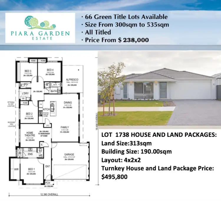 Second view of Homely land listing, LOT 1738, 6 Tuff Way, Piara Waters WA 6112