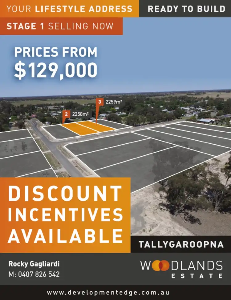 Main view of Homely land listing, Stage 1 Woodlands Estate, Tallygaroopna VIC 3634