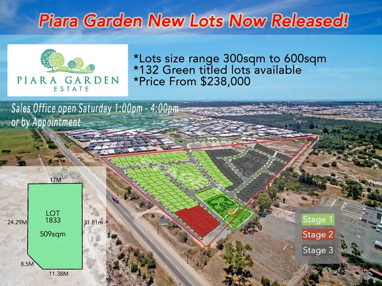 Main view of Homely land listing, Lot 1833 Greywacke Entrance, Piara Waters WA 6112