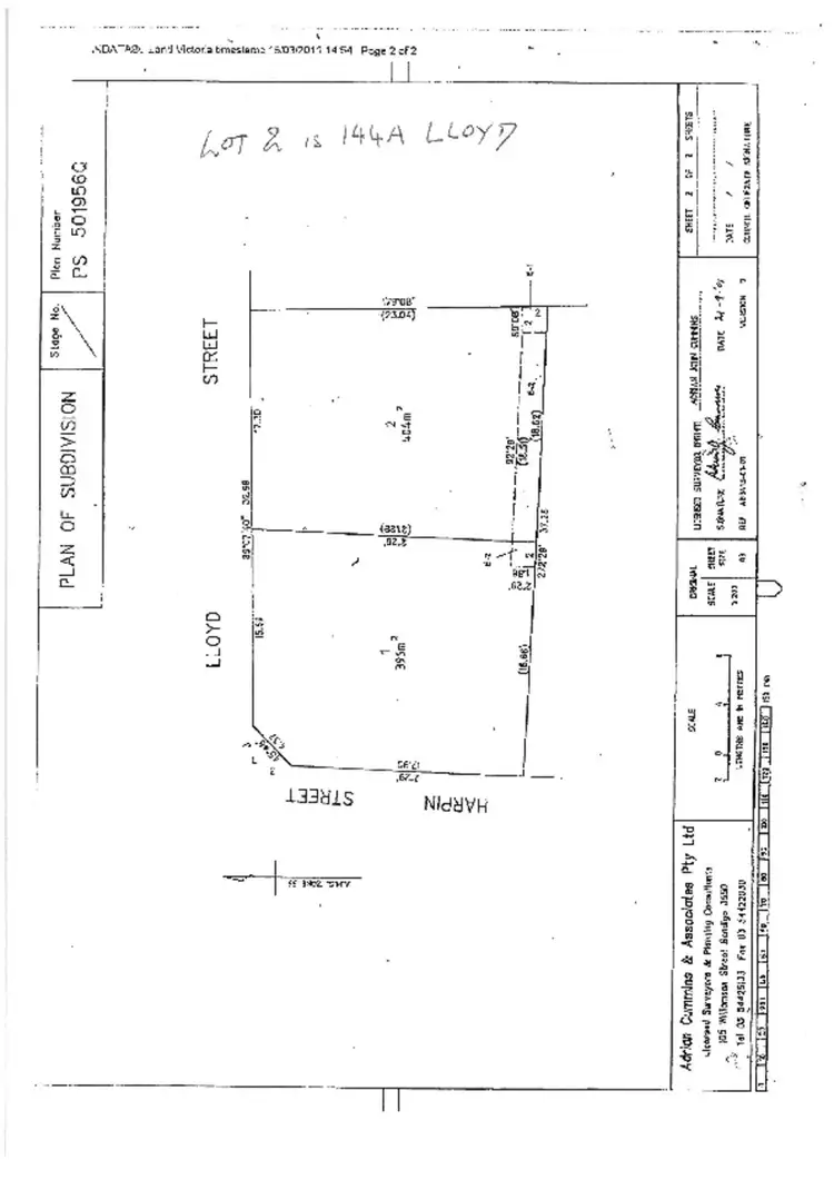 Second view of Homely land listing, 144a Lloyd Street, Strathdale VIC 3550