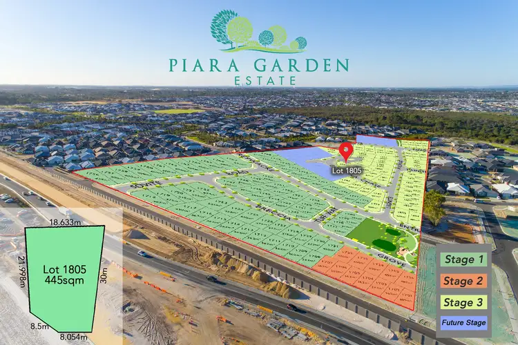 Main view of Homely land listing, Lot 1805 COQUINA Chase, Piara Waters WA 6112