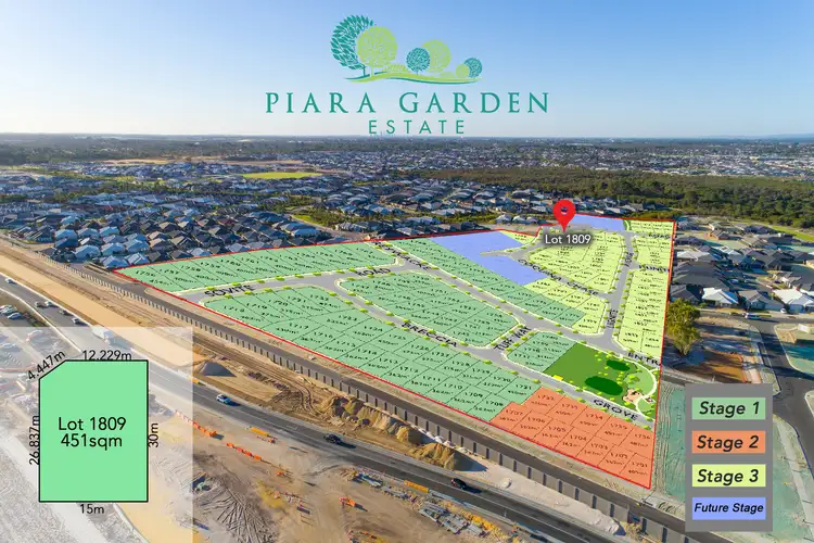 Main view of Homely land listing, Lot 1809 GRAPESTONE Road, Piara Waters WA 6112