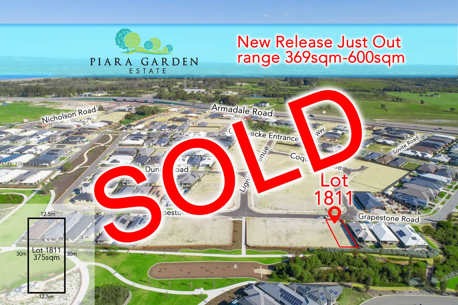 Main view of Homely land listing, Lot 1811 GRAPESTONE Road, Piara Waters WA 6112