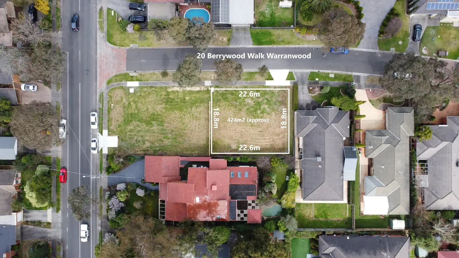 Main view of Homely land listing, 20 Berrywood Walk, Warranwood VIC 3134