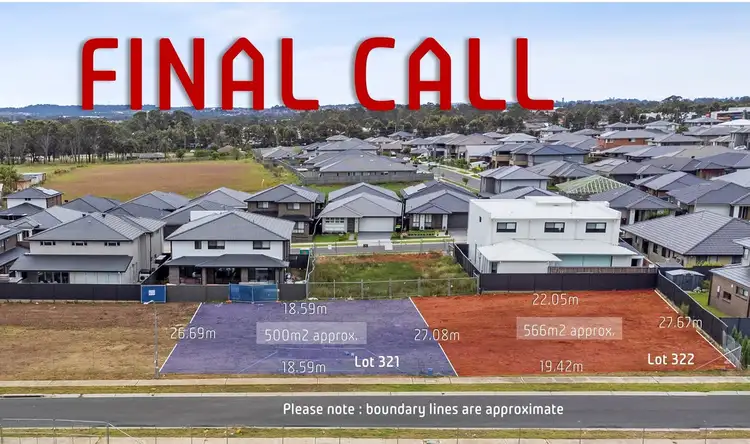 Lot 322@ 344 Frontiers Road, Edmondson Park NSW 2174