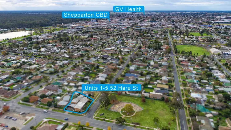 Main view of Homely block of units listing, 1-5/52 Hare Street, Shepparton VIC 3630