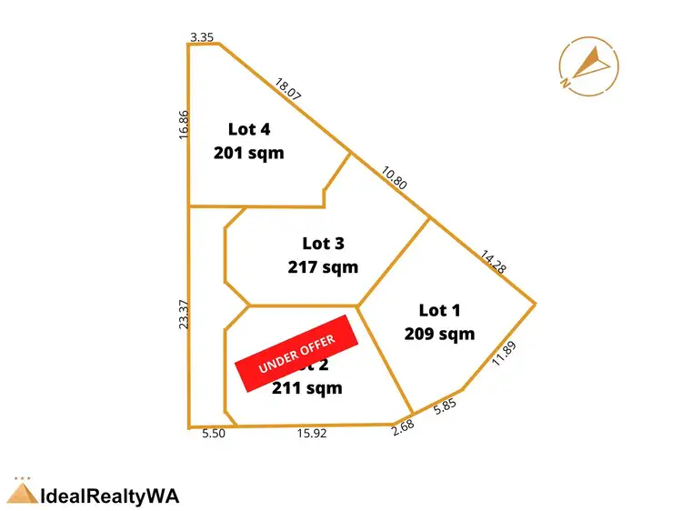 Main view of Homely land listing, LOT Lot 1,2,3&4, 9 Aveley Street, Willetton WA 6155