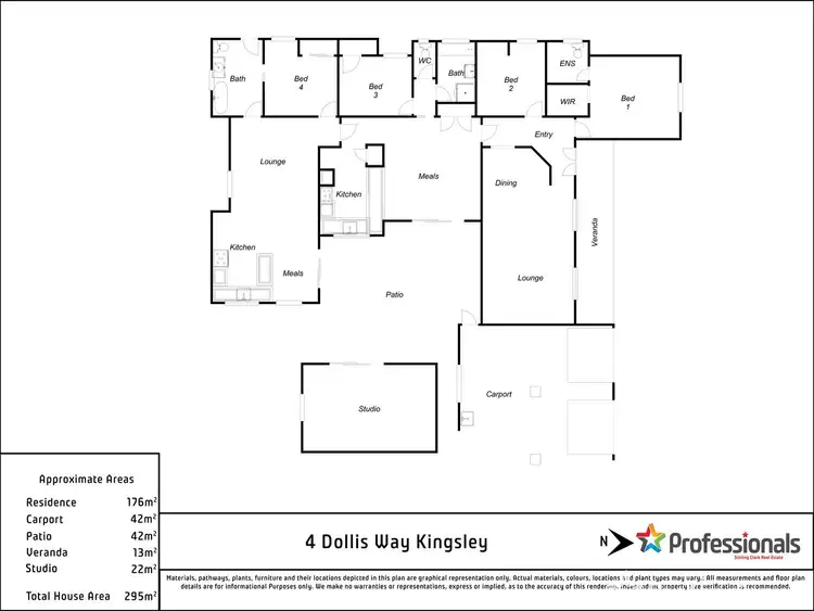 Main view of Homely house listing, 4 Dollis Way, Kingsley WA 6026