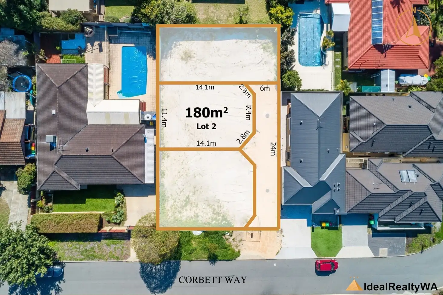 Main view of Homely land listing, LOT B, 15 Corbett Way, Booragoon WA 6154