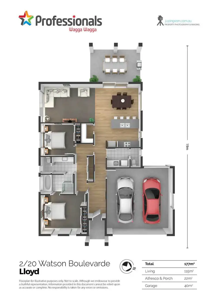 Second view of Homely house listing, 1 & 2/20 Watson Boulevard, Lloyd NSW 2650