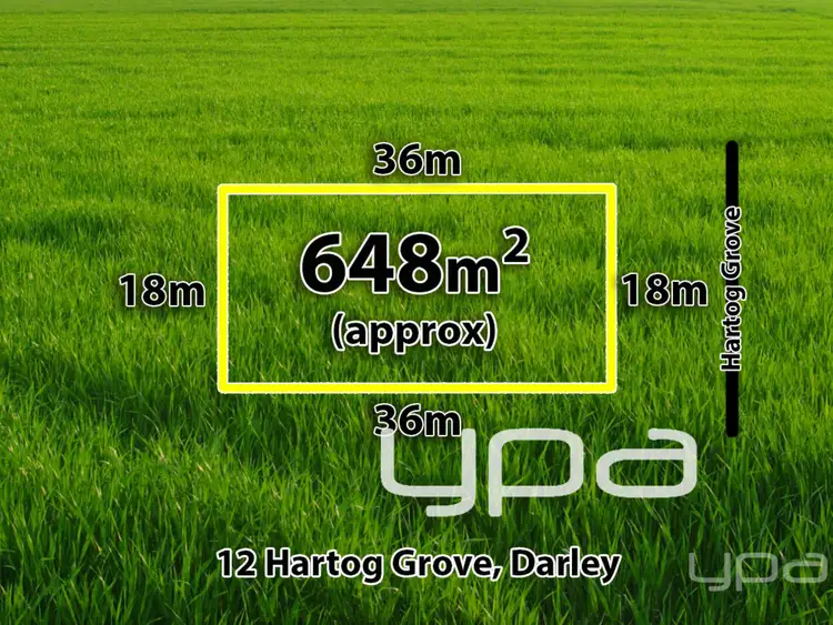 Main view of Homely land listing, 12 Hartog Grove, Darley VIC 3340