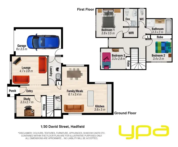 Second view of Homely townhouse listing, 1/30 David Street, Hadfield VIC 3046